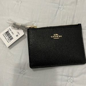 Coach xgrain skinny mini id key chain wallet